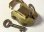 画像3: イギリス アンティーク “クマ顔”真鍮製　ミニ南京錠 33×51mm(キー２本付き)【バーゲン】