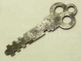 【バーゲン】アメリカ アンティーク南京錠に使われていた フラット（平板）キー　65mm