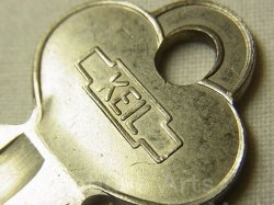 画像1: ヴィンテージ キー, vintage key アメリカ ニューヨーク FRANCIS KEIL & SON NEW YORK《参考画像有り》