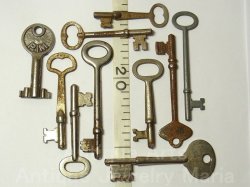 画像1: アンティークキー・ヴィンテージキー,antique key, vintage key《10本セット》【バーゲン】