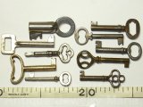 アンティークキー・ヴィンテージキー,antique key, vintage key《10本セット》【60mm以下】【バーゲン】