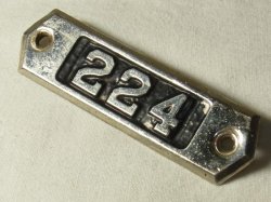 画像1: ヴィンテージナンバープレート,vintage number plate【78mm】