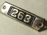 ヴィンテージナンバープレート,vintage number plate【78mm】