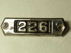 画像2: ヴィンテージナンバープレート,vintage number plate【78mm】