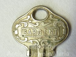 画像2: 【1872年設立】Sargent & Co. antique key: サージェント・アンド・カンパニー アンティーク キー アメリカ合衆国製造【参考画像有り】