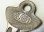 画像1:  early1940's Elgin padlock  VINTAGE KEY made in U.S.A.：1940年代初 のエルジン ヴィンテージ キーアメリカ合衆国製造 (1)
