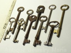 画像3: アンティークキー・ヴィンテージキー,antique key, vintage key《10本セット》【60mm以上】【バーゲン】