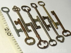 画像2: アンティークキー・ヴィンテージキー,antique key, vintage key《10本セット》【60mm以上】【バーゲン】