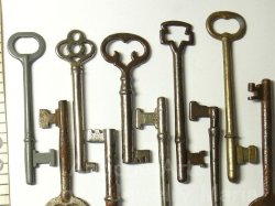 画像4: アンティークキー・ヴィンテージキー,antique key, vintage key《10本セット》【60mm以上】【バーゲン】