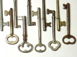画像5: アンティークキー・ヴィンテージキー,antique key, vintage key《10本セット》【60mm以上】【バーゲン】