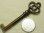画像6: アンティークキー,antique key, 三つ葉クローバー,Trefoil clover 66mm【バーゲン】 