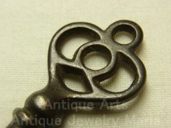 画像1: アンティークキー,antique key, 三つ葉クローバー,Trefoil clover 66mm【バーゲン】 