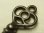画像1: アンティークキー,antique key, 三つ葉クローバー,Trefoil clover 66mm【バーゲン】  (1)