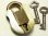 画像1: イギリス アンティーク “クマ顔”真鍮製　ミニ南京錠 33×51mm(キー２本付き)【バーゲン】 (1)