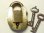 画像4: イギリス アンティーク “クマ顔”真鍮製　ミニ南京錠 33×51mm(キー２本付き)【バーゲン】