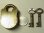 画像6: イギリス アンティーク “クマ顔”真鍮製　ミニ南京錠 33×51mm(キー２本付き)【バーゲン】