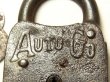 画像4: 【１９３０年廃業：幻の Miller Lock Co.(ミラー・ロック社)】 アメリカ ペンシルバニア州 フィラデルフィア Miller Lock Co.製 アンティーク 南京錠 AUTO-GO 50×70mm(キー２本付き)