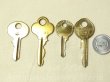 画像7: ヴィンテージキー"Vintage key" ４本セット【★金ピカ！★金運UPのお守り！・真鍮製】≪Made in USA≫レトロなグリップデザイン “洒落たデザイン” 【バーゲン】