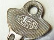 画像1:  early1940's Elgin padlock  VINTAGE KEY made in U.S.A.：1940年代初 のエルジン ヴィンテージ キーアメリカ合衆国製造