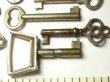 画像5: アンティークキー・ヴィンテージキー,antique key, vintage key《10本セット》【60mm以下】【バーゲン】