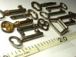 画像6: アンティークキー・ヴィンテージキー,antique key, vintage key《10本セット》【60mm以下】【バーゲン】