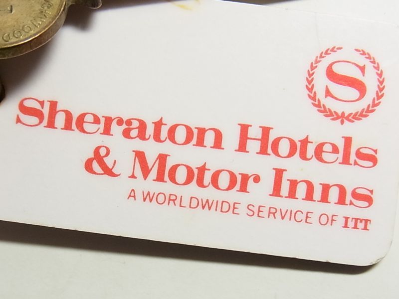 画像: アメリカ ヴィンテージ カリフォルニア ホテル　キー Sheraton Hotels & Moter Inns