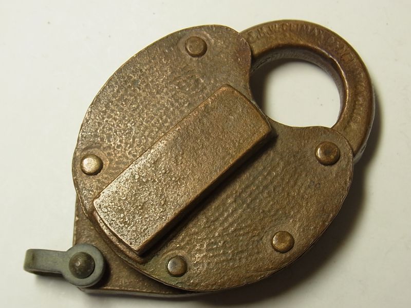 画像: 【難有り】【バーゲン】アメリカ アンティーク 南京錠 真鍮製（※キー無し）