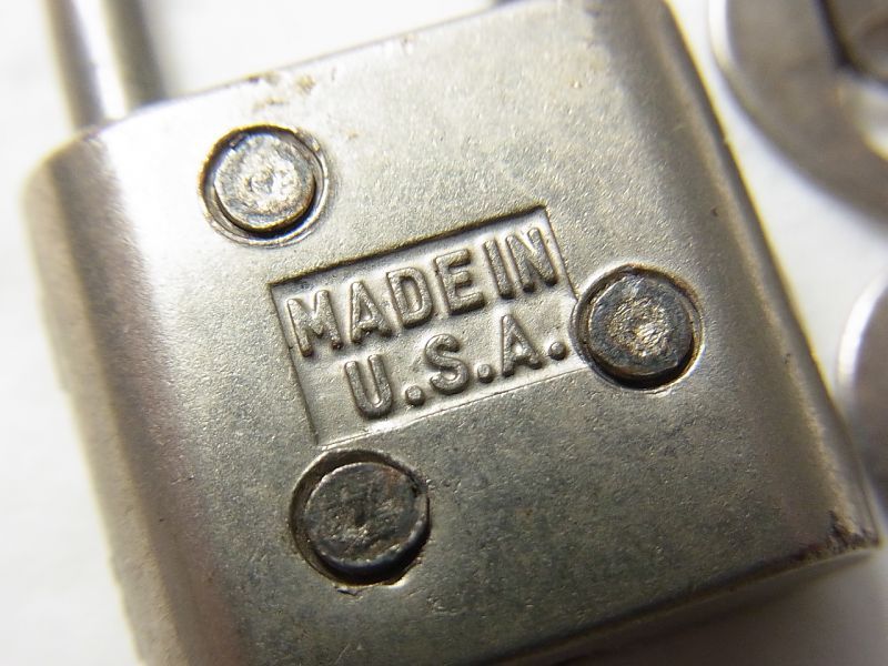 画像: アメリカ ヴィンテージ WALSCO社 mini南京錠 MADE IN USA 20×31mm