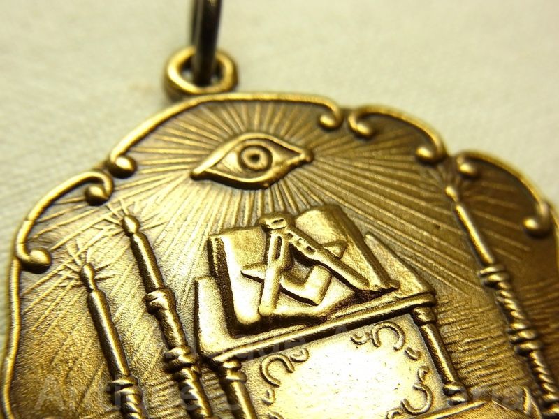 画像: フリーメーソン メダル プロビンスの目 all-seeing eye of God“神の目で人類を監視” 30mm 【バーゲン】【未使用】