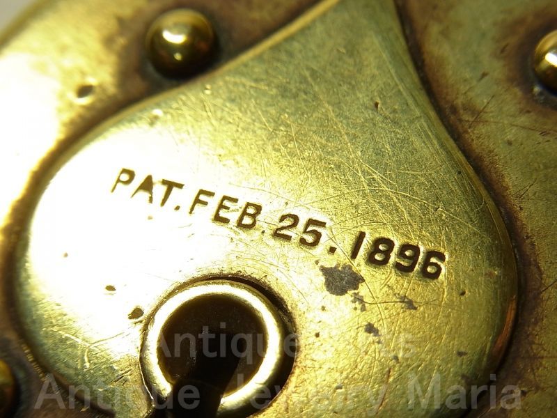 画像: 【１９７５年廃業】幻のThe Eagle Lock Company（イーグル　ロック　カンパニー）【特許：１８９６年２月２５日】スペード意匠 アンティーク 南京錠