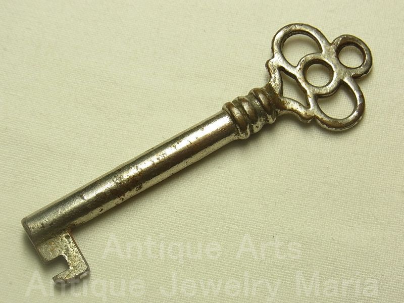 画像: アンティークキー,antique key, 三つ葉クローバー,Trefoil clover 74mm【バーゲン】