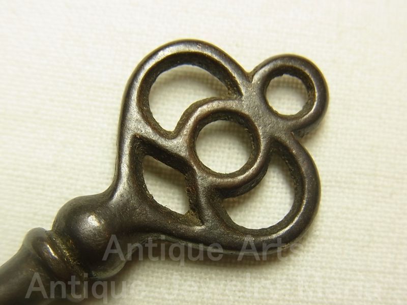 画像: アンティークキー,antique key, 三つ葉クローバー,Trefoil clover 66mm【バーゲン】 