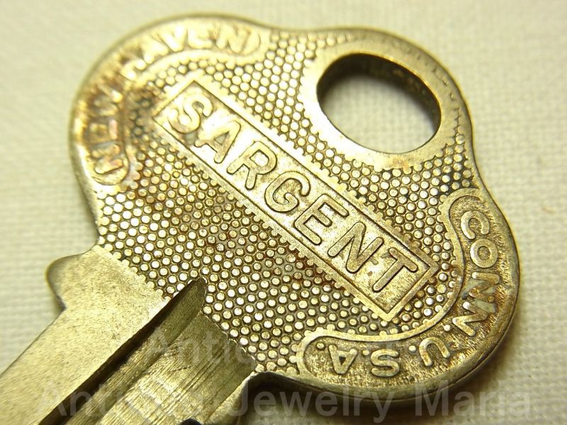画像1: 【1872年設立】Sargent & Co. antique key: サージェント・アンド・カンパニー アンティーク キー【参考画像有り】
