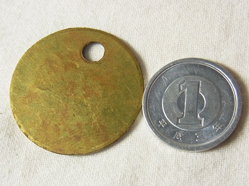 画像: ヴィンテージ ナンバータグ,vintage number tag (29mm)