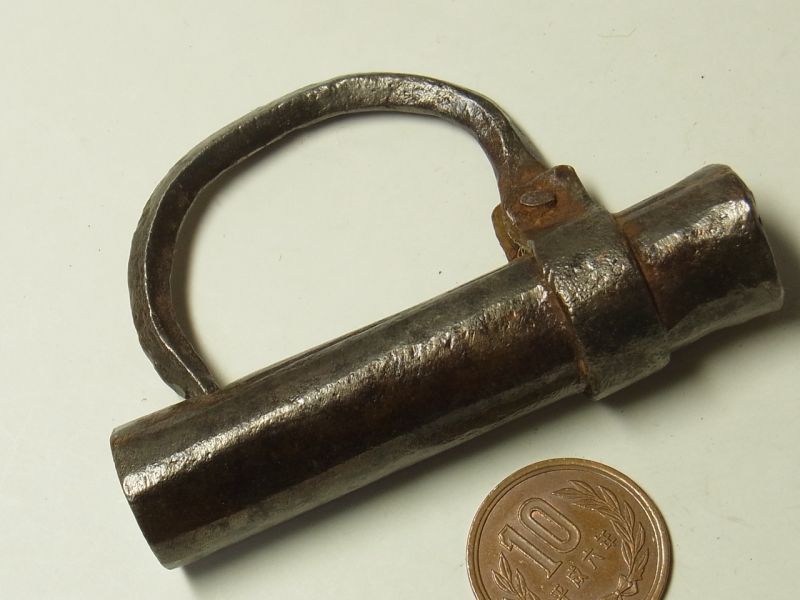 画像4: １８００年代製 アメリカ アンティーク 筒形 南京錠（※キー無し）【難あり・訳あり】【バーゲン】