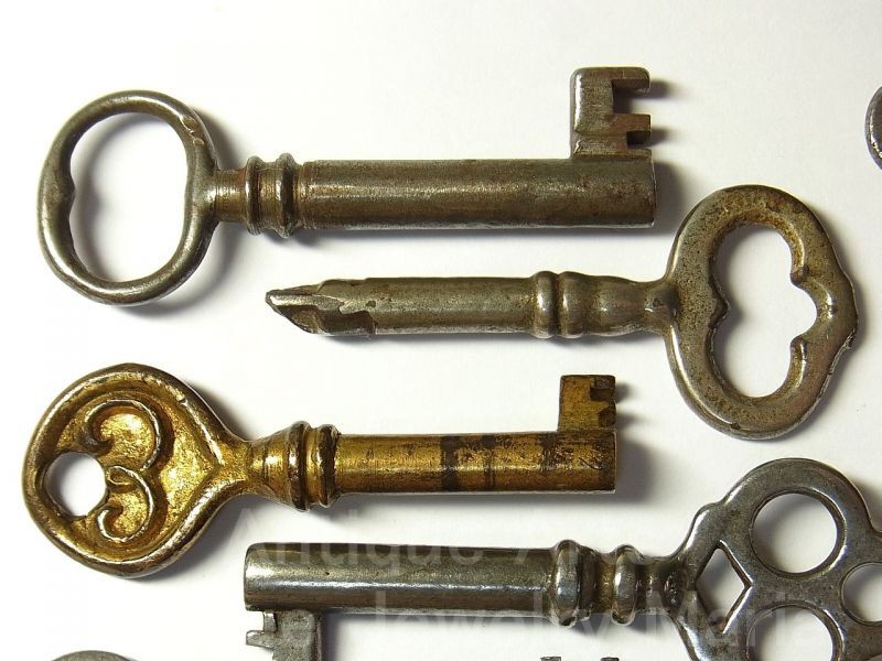画像: アンティークキー・ヴィンテージキー,antique key, vintage key《10本セット》【60mm以下】【バーゲン】